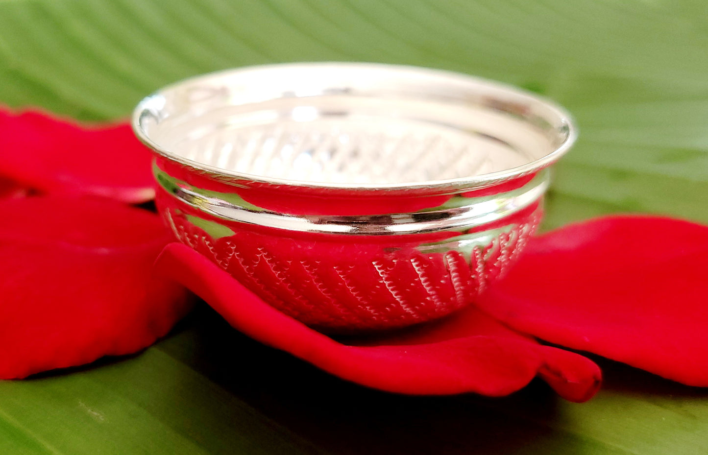Pure Silver Prasadam Bowl