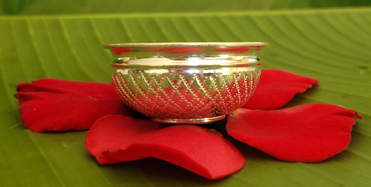 Pure Silver Prasadam Bowl